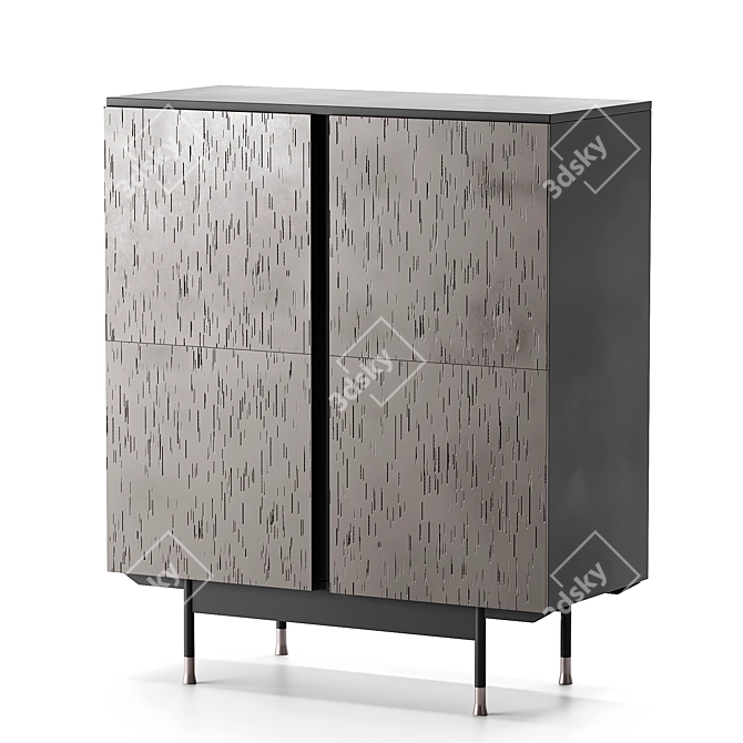 Melody Rain Cabinet Cantori Furniture 3D model image 1