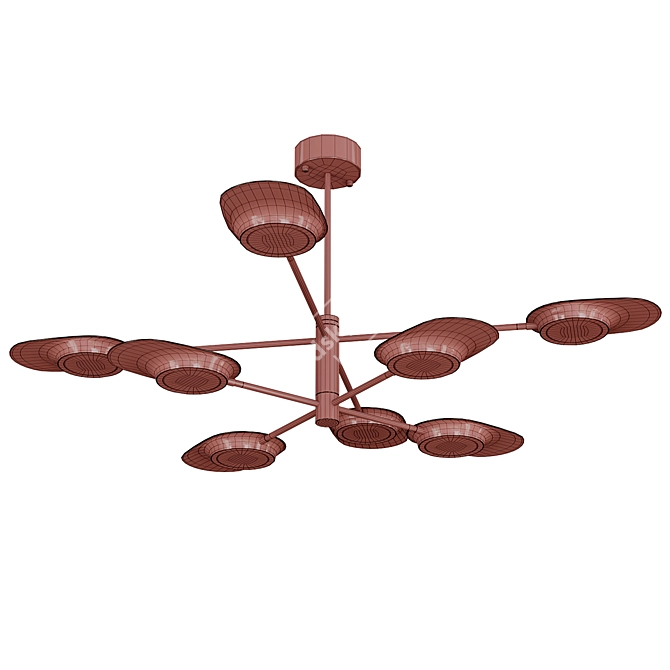 INGEL Designer Chandelier: Modern Elegance 3D model image 4