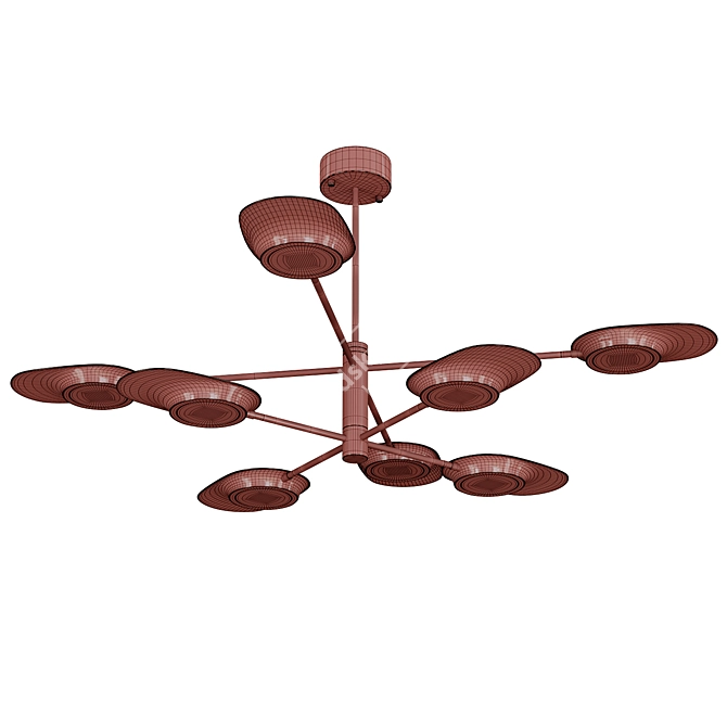 INGEL Designer Chandelier: Modern Elegance 3D model image 5