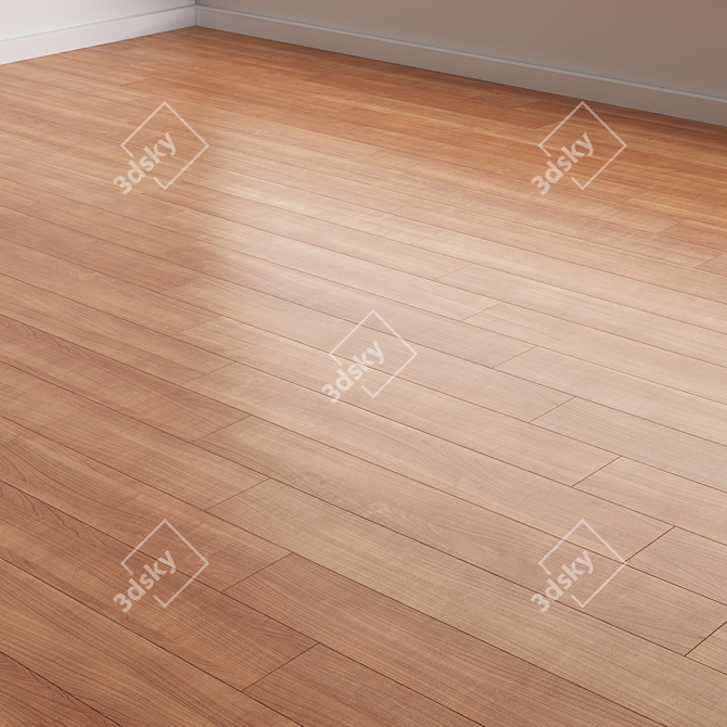 Versatile Oak Plank Flooring Kit 3D model image 2