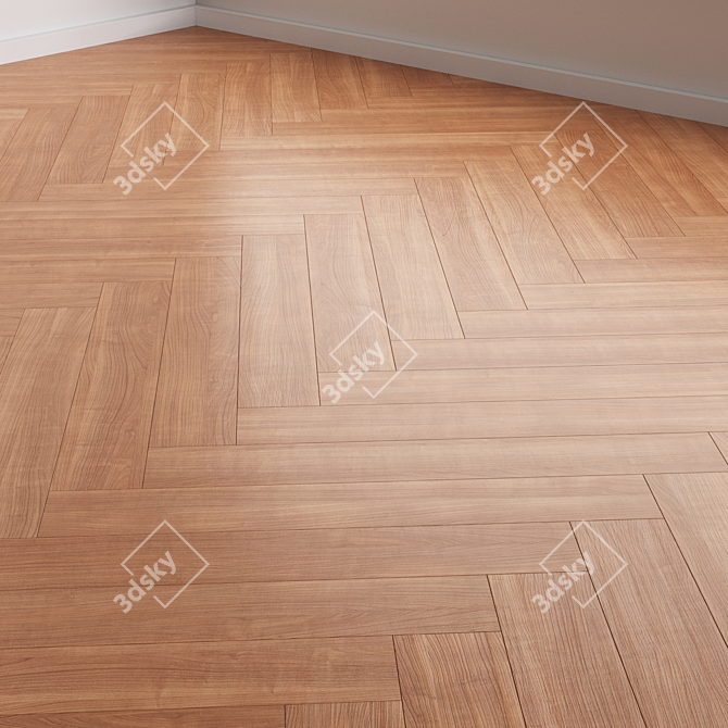 Versatile Oak Plank Flooring Kit 3D model image 3