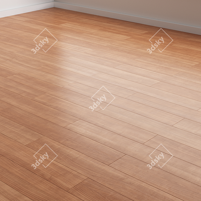 Versatile Oak Plank Flooring Kit 3D model image 6