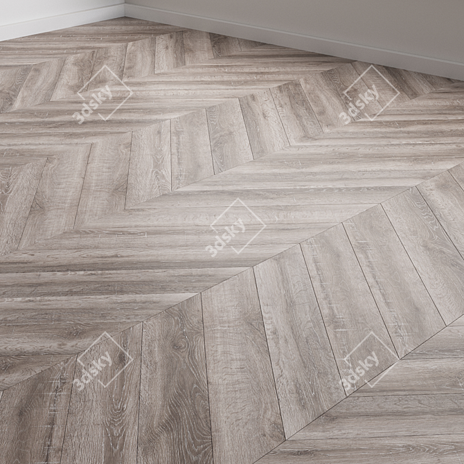 Luxury Oak Flooring Collection 3D model image 5