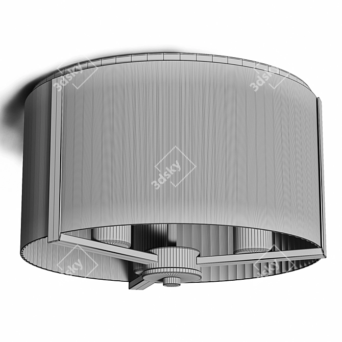 Jethra Flush Mount Light 3D model image 4