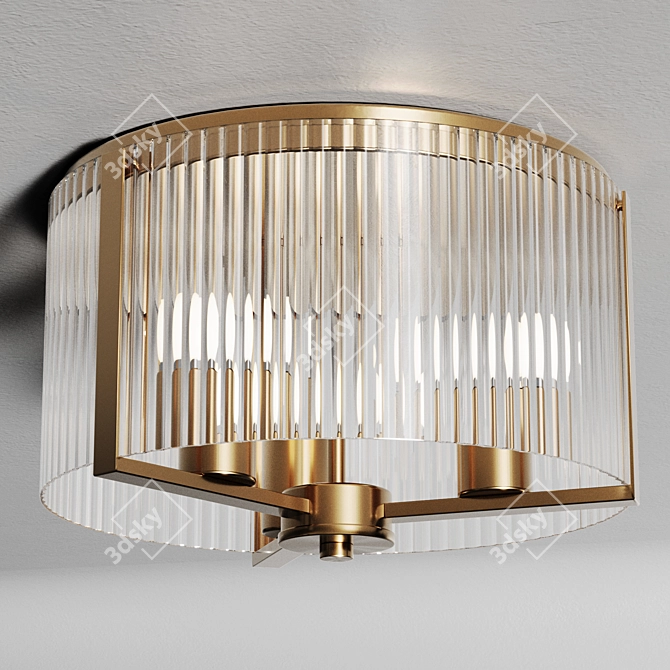 Jethra Flush Mount Light 3D model image 5