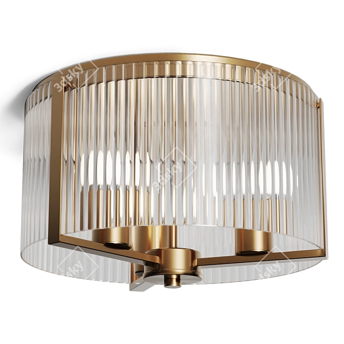 Jethra Flush Mount Light 3D model image 8