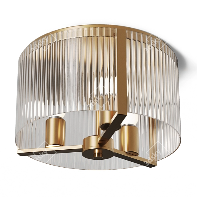 Jethra Flush Mount Light 3D model image 10