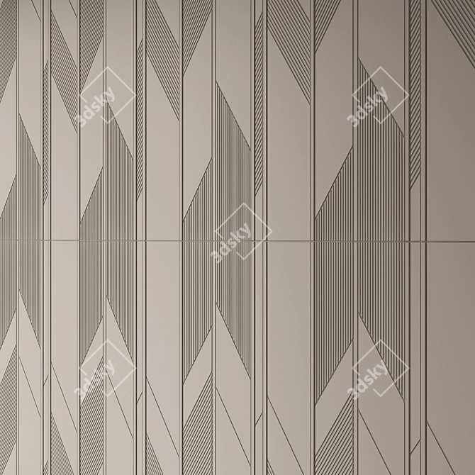 Porcelanosa 3D Arrow Flooring Collection 3D model image 6