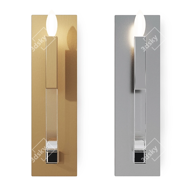 Elegant Daisy Sconces for Home 3D model image 9