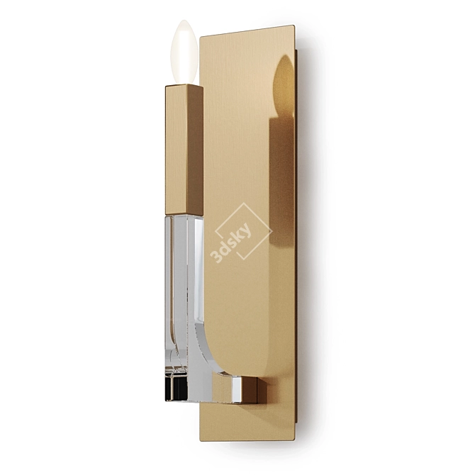 Elegant Daisy Sconces for Home 3D model image 12