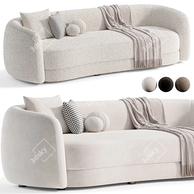 Elegant Eichholtz Sofa: Modern Luxury 3D model image 2