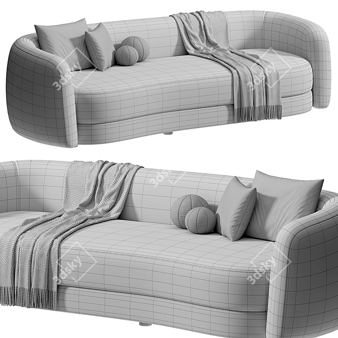 Elegant Eichholtz Sofa: Modern Luxury 3D model image 5