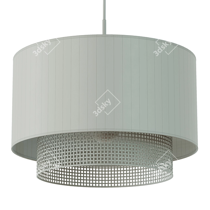 Erna Bamboo Ceiling Lampshade, Natural 3D model image 6