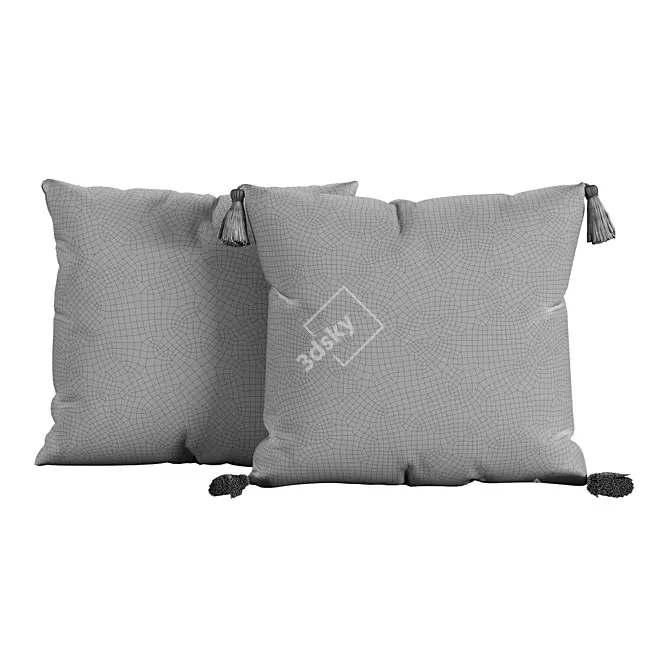 Tkano Traffic Cuts&Pieces Cushions 3D model image 5