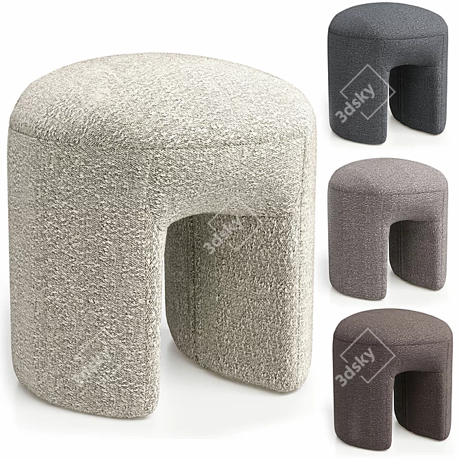 Translated Description:
"Puff Shaggy Perla05 from Ogogo"

Unique Title:
Cozy Shaggy Pouf for Home 3D model image 1