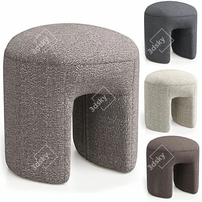 Translated Description:
"Puff Shaggy Perla05 from Ogogo"

Unique Title:
Cozy Shaggy Pouf for Home 3D model image 2