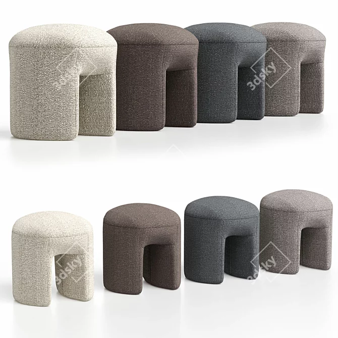 Translated Description:
"Puff Shaggy Perla05 from Ogogo"

Unique Title:
Cozy Shaggy Pouf for Home 3D model image 3