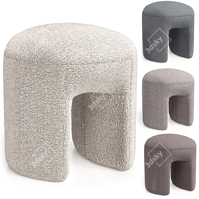 Translated Description:
"Puff Shaggy Perla05 from Ogogo"

Unique Title:
Cozy Shaggy Pouf for Home 3D model image 5