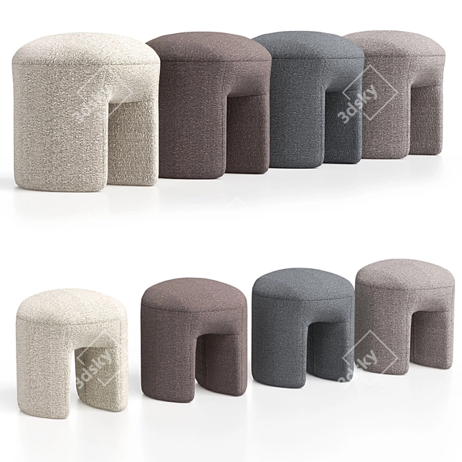 Translated Description:
"Puff Shaggy Perla05 from Ogogo"

Unique Title:
Cozy Shaggy Pouf for Home 3D model image 7