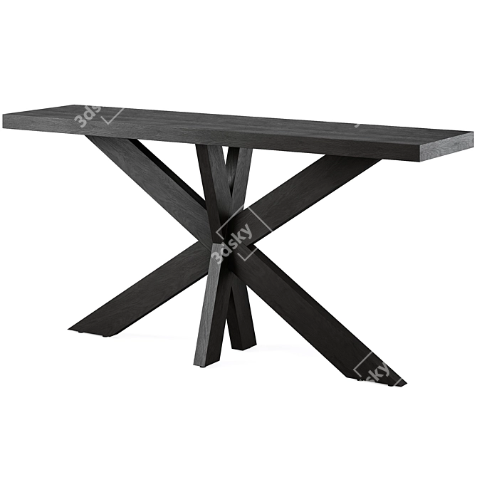 Sleek 160cm Johnathon Console Table 3D model image 1