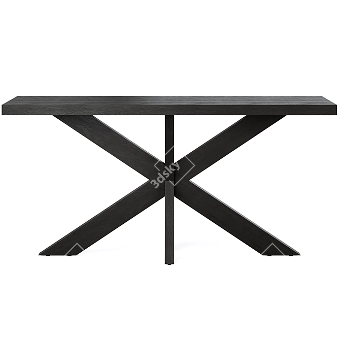 Sleek 160cm Johnathon Console Table 3D model image 2