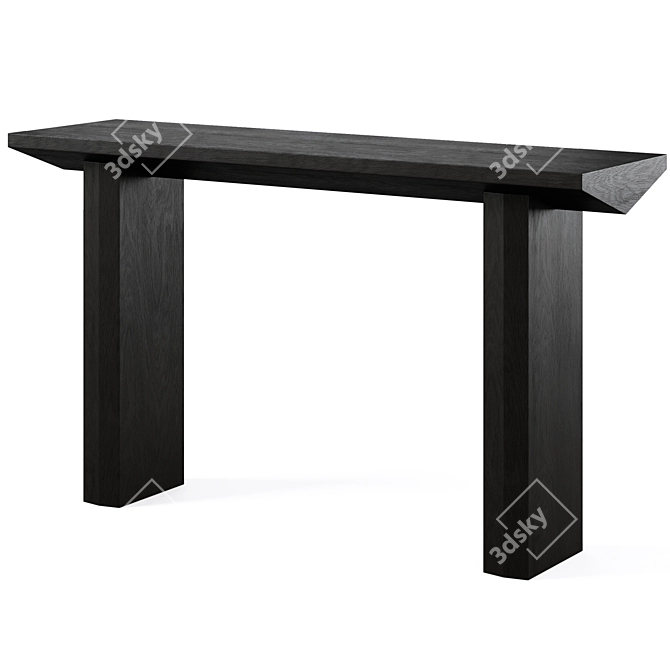 Sleek Carly Console Table 3D model image 2