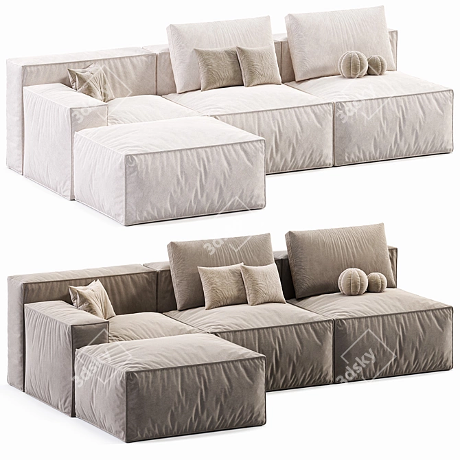 Modern Loft Sofa 2015 Version 3D model image 1