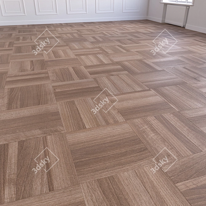 Versatile 3D Wood Flooring Model 3D model image 4