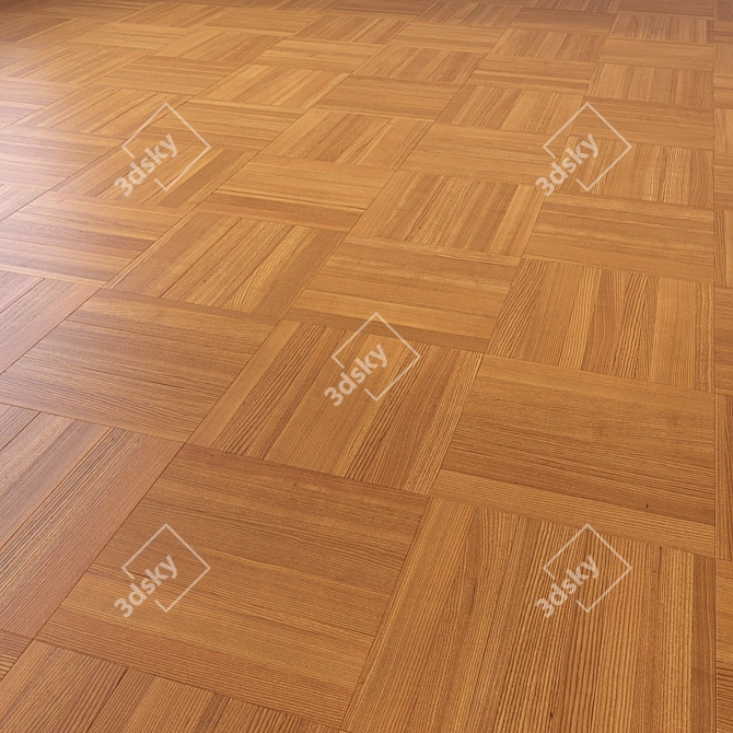 Versatile 3D Wood Flooring Model 3D model image 5