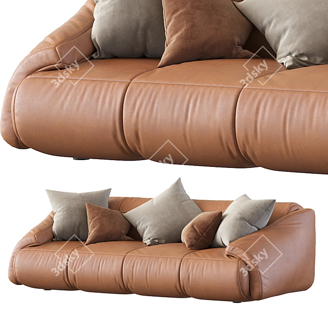 Modern London Style Sofa Bed 3D model image 6