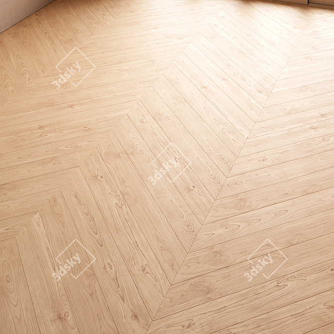 CoronaMultiMap Oak Parquet Floor 3D model image 4