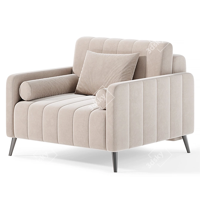 Elegant and Ergonomic Markful Armchair 3D model image 2