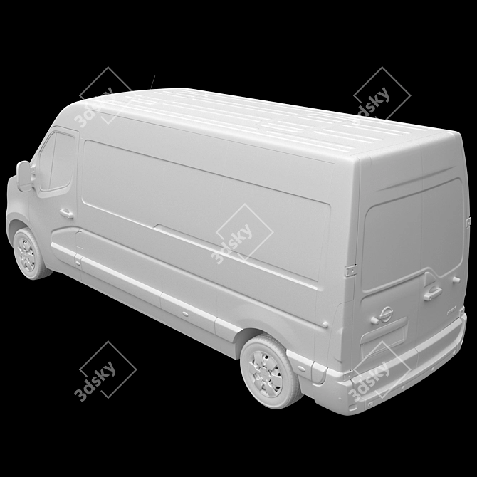 Nissan NV400 Medium Roof Van 3D model image 7