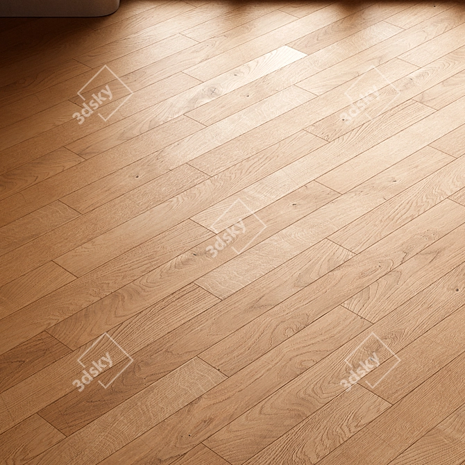 CoronaMultiMap Oak Parquet Flooring 3D model image 2