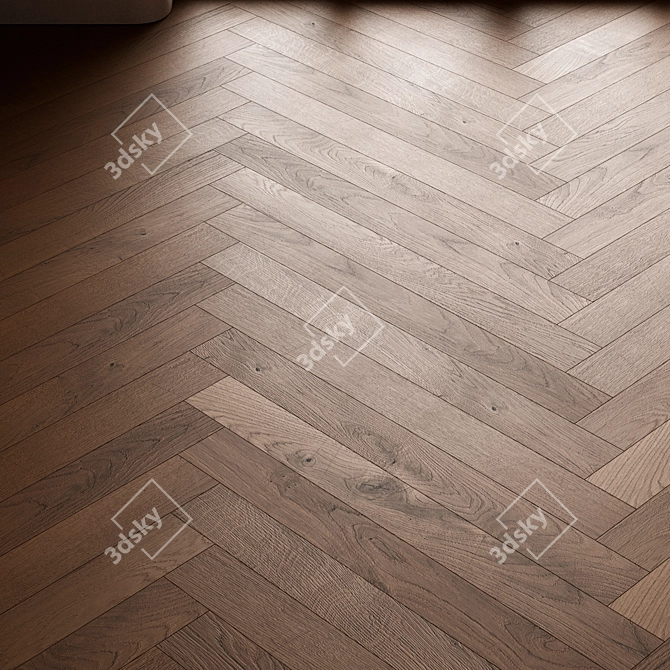 CoronaMultiMap Oak Parquet Flooring 3D model image 3