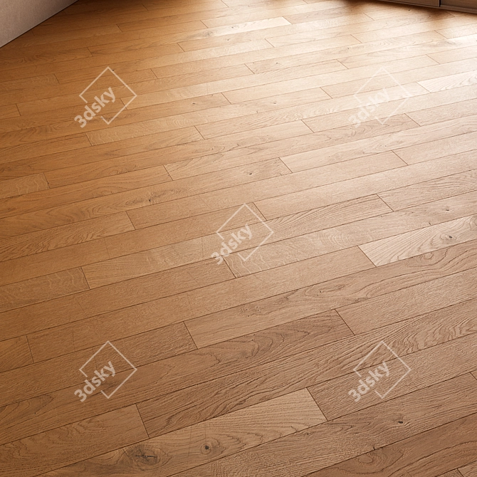 CoronaMultiMap Oak Parquet Flooring 3D model image 6