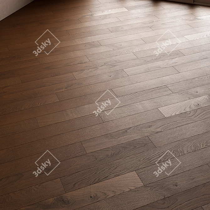 CoronaMultiMap Oak Parquet Flooring 3D model image 7