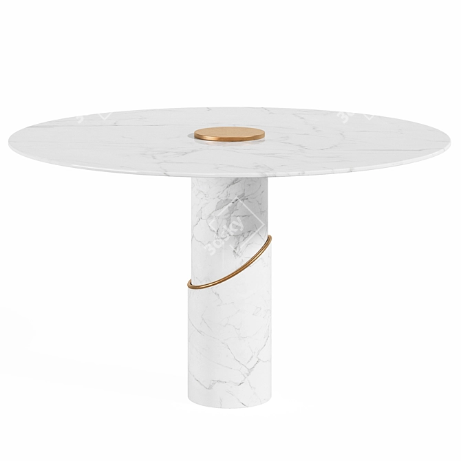 Modern Dining Table Breve I 3D model image 1