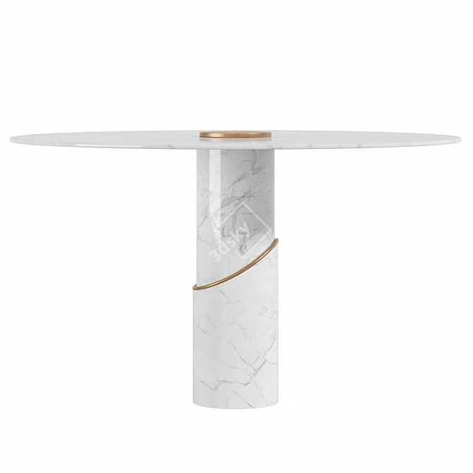 Modern Dining Table Breve I 3D model image 2