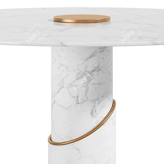 Modern Dining Table Breve I 3D model image 3