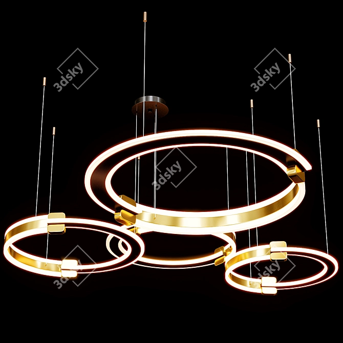 Modern Ring Pendant Lamp "RING 3D model image 1