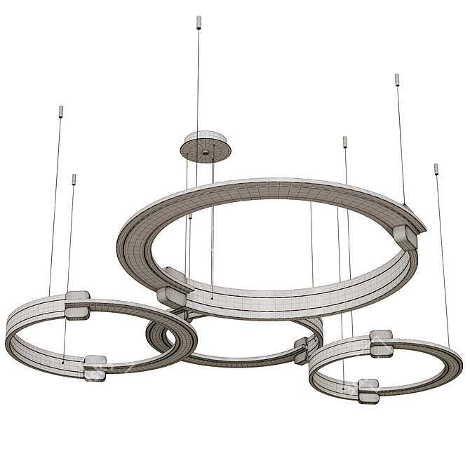 Modern Ring Pendant Lamp "RING 3D model image 4