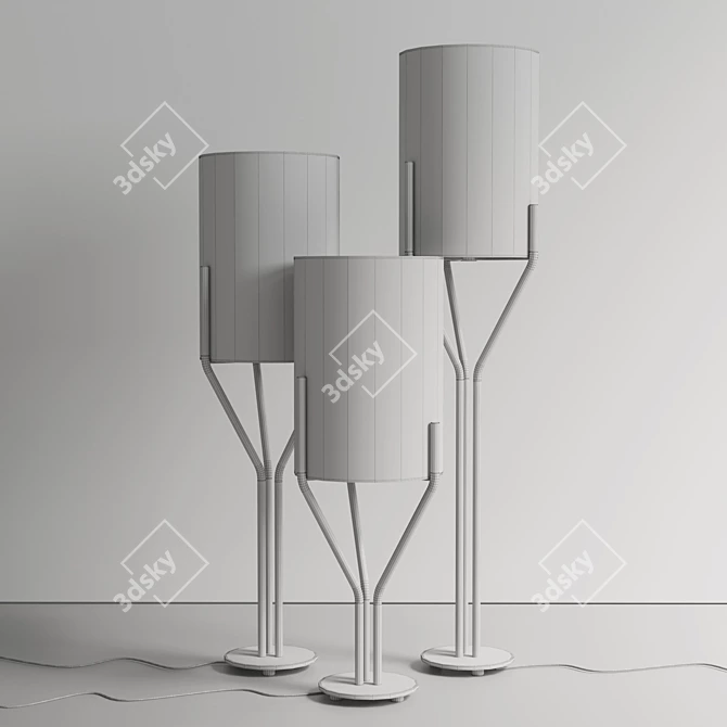 Branching Elegance Floor Light 3D model image 7