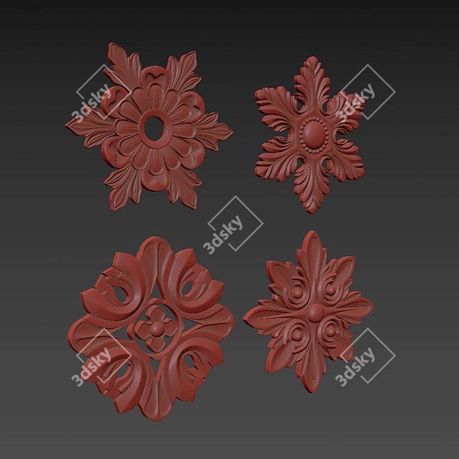 Ornament Design Pack 21 3D model image 6