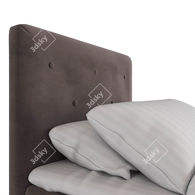 Louis Collection Single Bed 3D model image 3