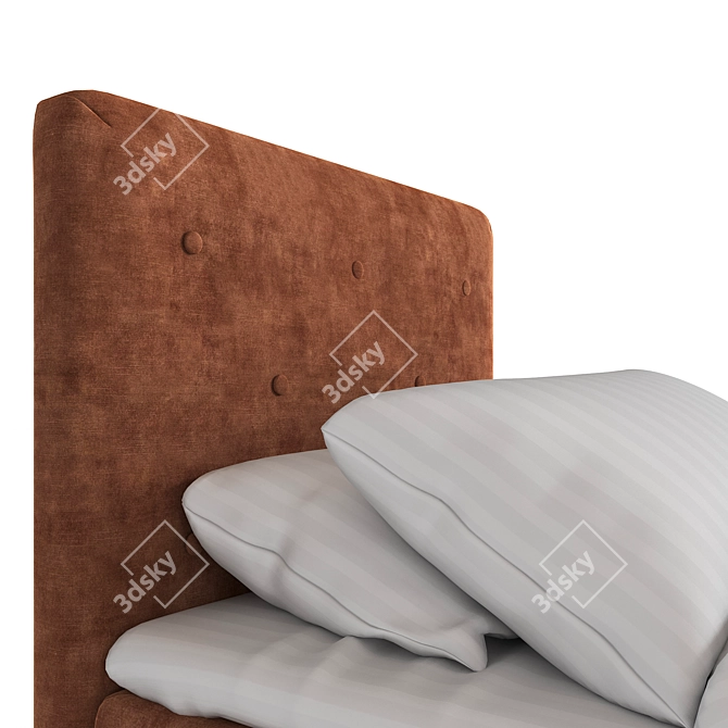 Louis Collection Single Bed 3D model image 5