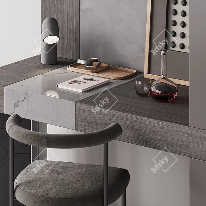 Modern Home Office Design Solution 3D model image 2