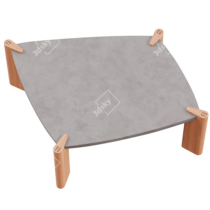 Ancient grace modern blend table 3D model image 3