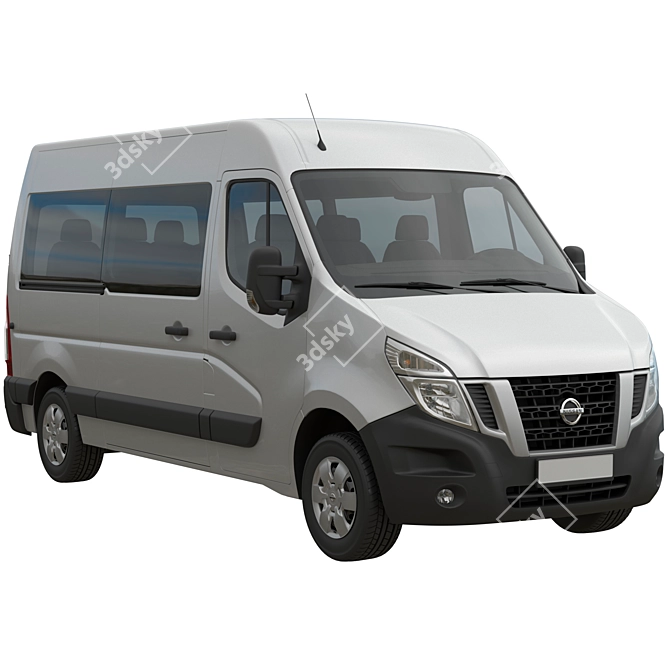 Nissan NV400 Minibus Models Pack 3D model image 1