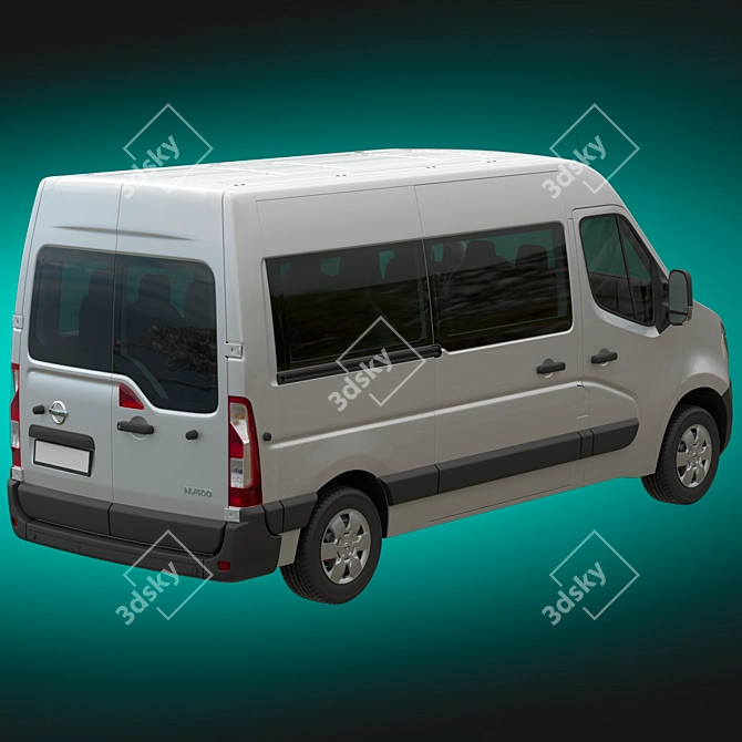 Nissan NV400 Minibus Models Pack 3D model image 4